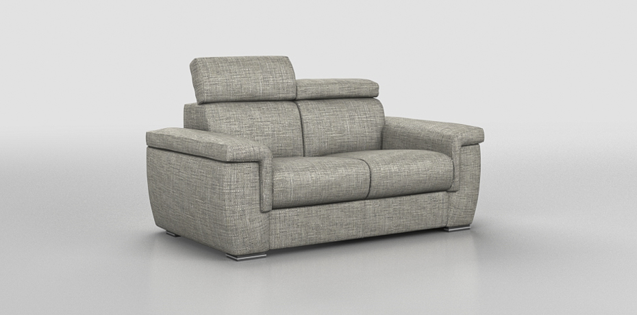 Montecchio - 2 seater sofa bed squared armrest